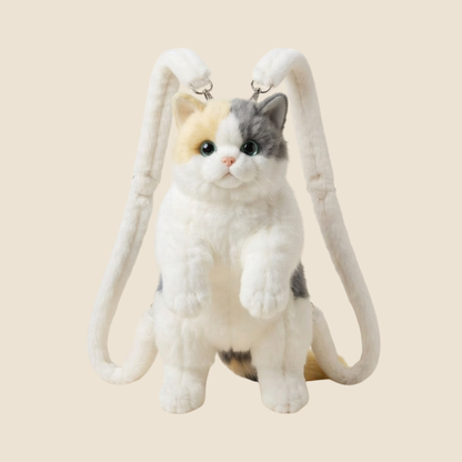 PurrVogue™ Ultra Realistic Cat Plush Backpack