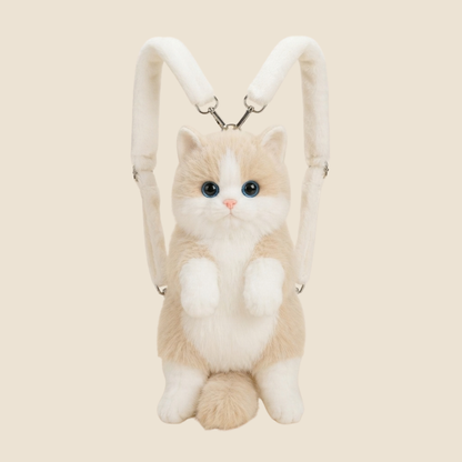 PurrVogue™ Ultra Realistic Cat Plush Backpack