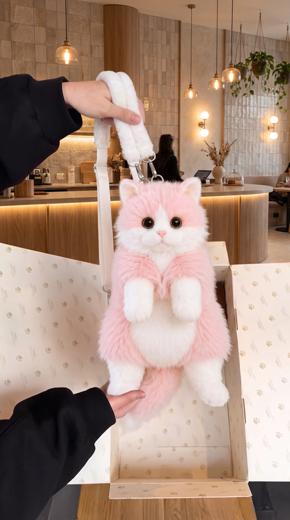 PurrVogue™ Ultra Realistic Cat Plush Backpack